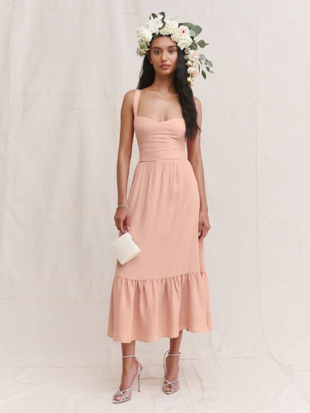 Reformation Celestia Dress (Blush, Size 0)